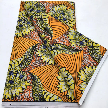 African Wax Print Fabric - Nigerian Ankara Batik Dutch Fabric for Women’s Dresses & Sewing Materials