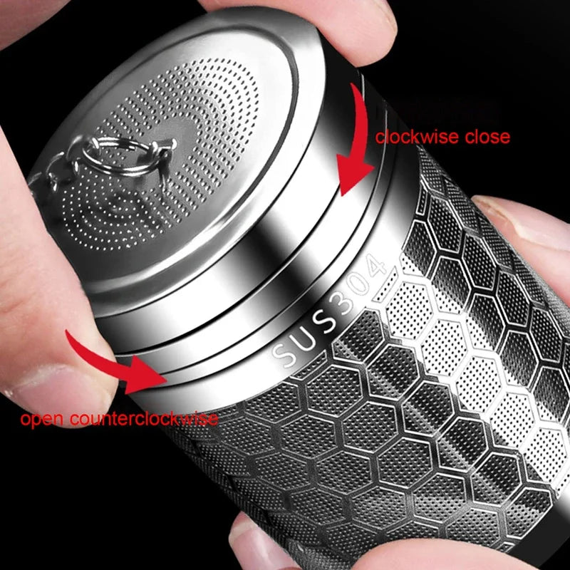 Stainless Steel Tea Infuser — Extra Fine Mesh Strainer with Extended Chain Hook for Loose Tea