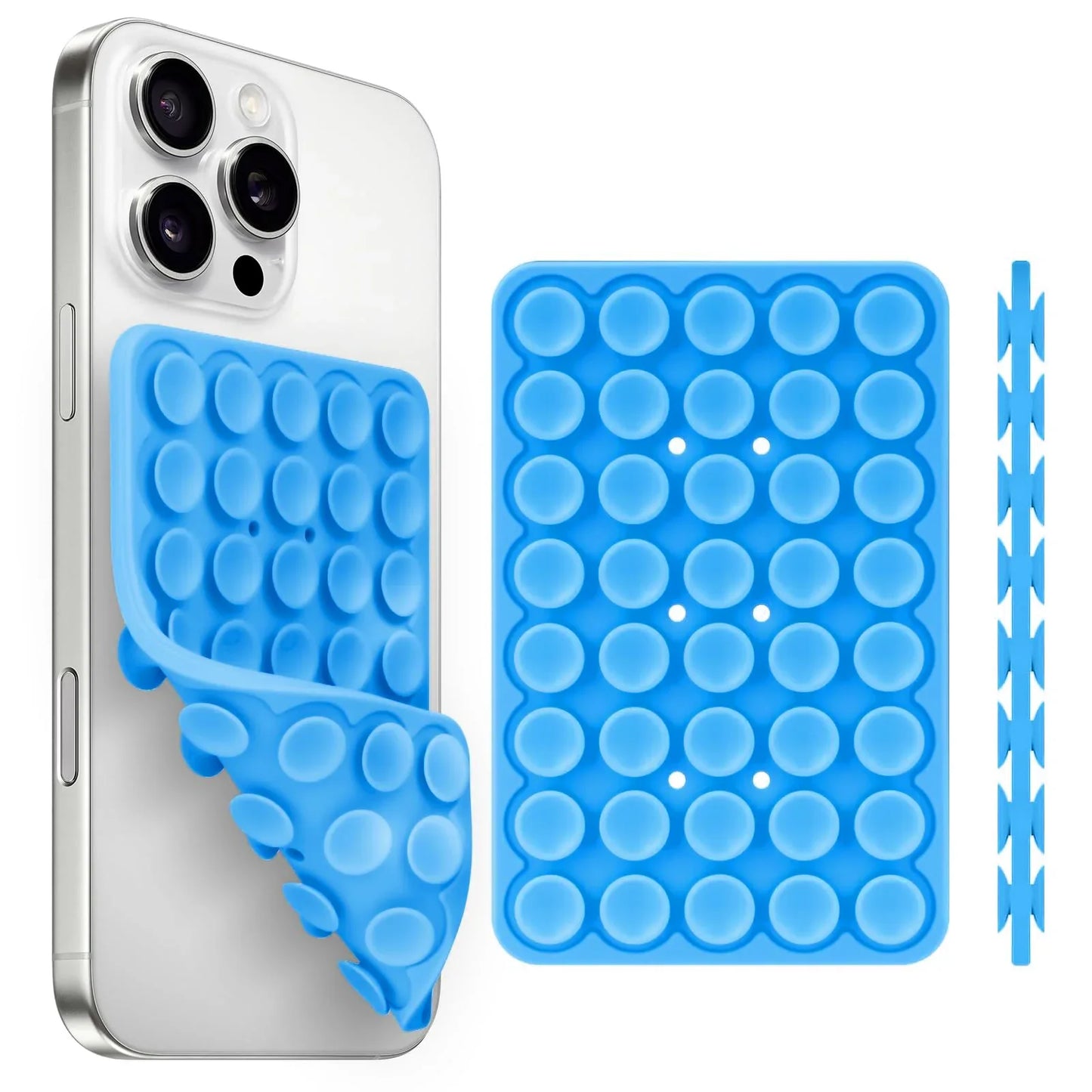 Silicone Suction Cup Phone Holder – Double-Sided, Anti-Slip Mobile Mount, Detachable Rubber Pad for Smartphones