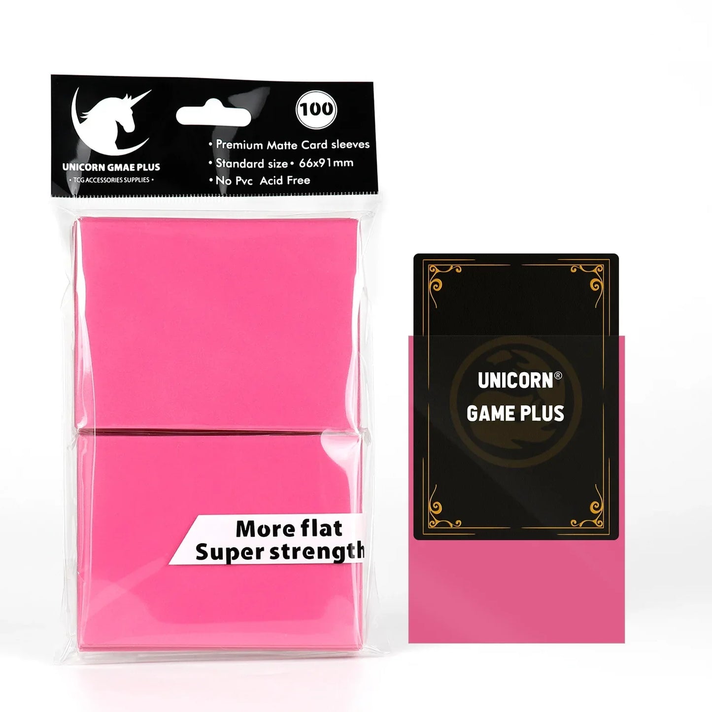 100PCS Matte Card Sleeves - 66x91mm TCG Trading Card Protectors for Pokémon, Tarot & Board Games