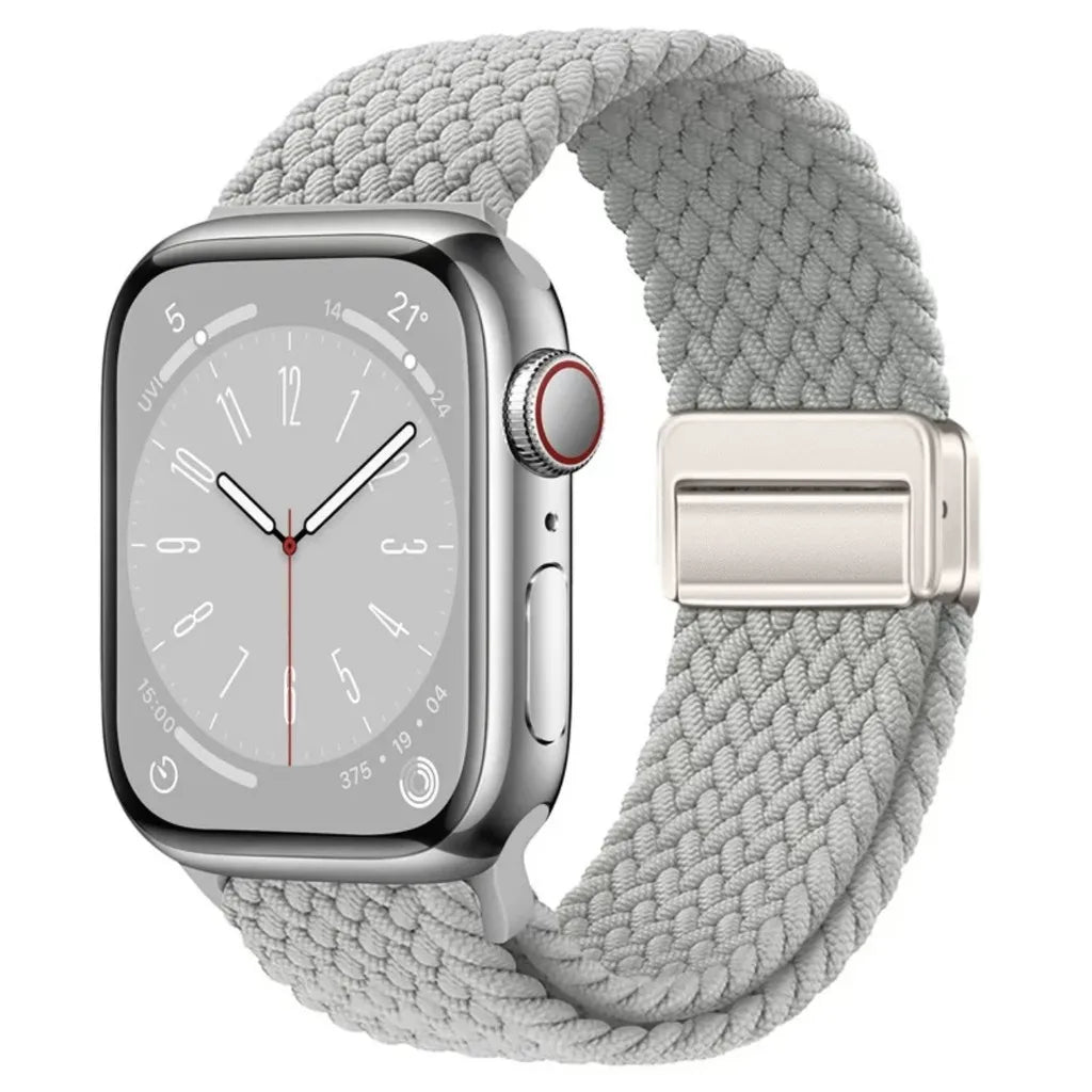 Nylon Braided Apple Watch Band - Durable Replacement Strap for Series 10/9/8/7/6/5/3 SE Ultra 49mm to 38mm
