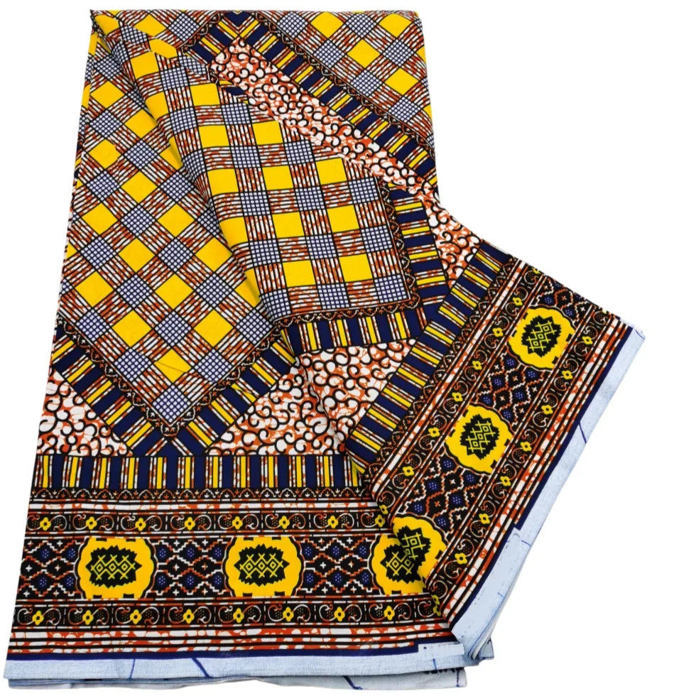 2026 African Real Wax Print Fabric - High Quality Ankara Pagne ABC