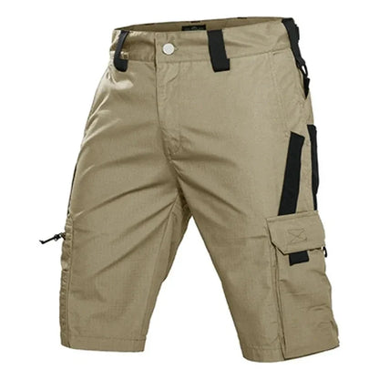 Men’s Camouflage Cargo Shorts - Quick Dry Outdoor Military Hiking Pants with Multiple Pockets