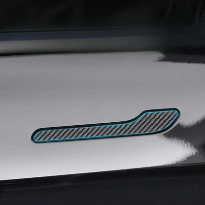 Tesla Model 3 & Y Carbon Fiber ABS Door Handle Cover – Premium Durable 2024 Car Accessory Protector Sticker