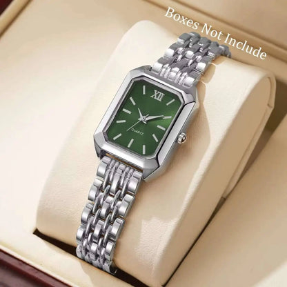 Luxury Women's Rectangle Quartz Watch - Elegant Analog Fashion Wristwatch Gift