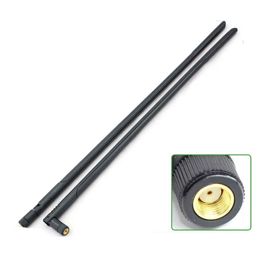 2.4G 5.8G WiFi Antenna – 12dBi High Gain RP SMA Male Omni Foldable Aerial for Router & Network Booster
