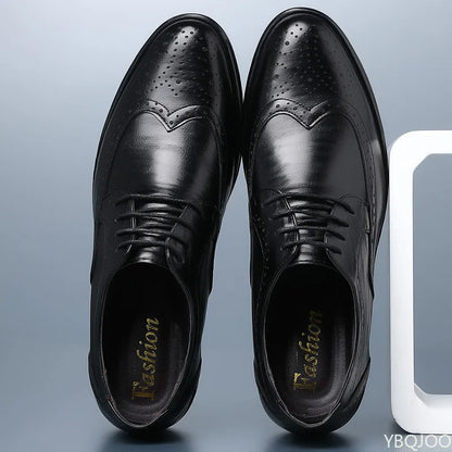 Men's Pointed Toe Formal Shoes - Comfortable Office & Wedding Dress Shoes