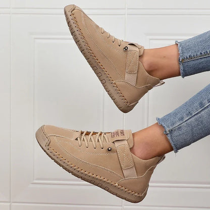 Women’s Mid-Calf Retro Boots - British Style Anti-Slip Workwear Loafers for Summer