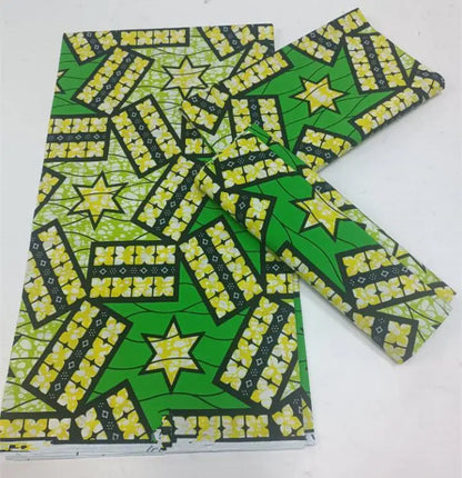 African Ankara Wax Print Fabric - 100% Cotton Batik Patchwork Sewing Material for Dresses & Crafts