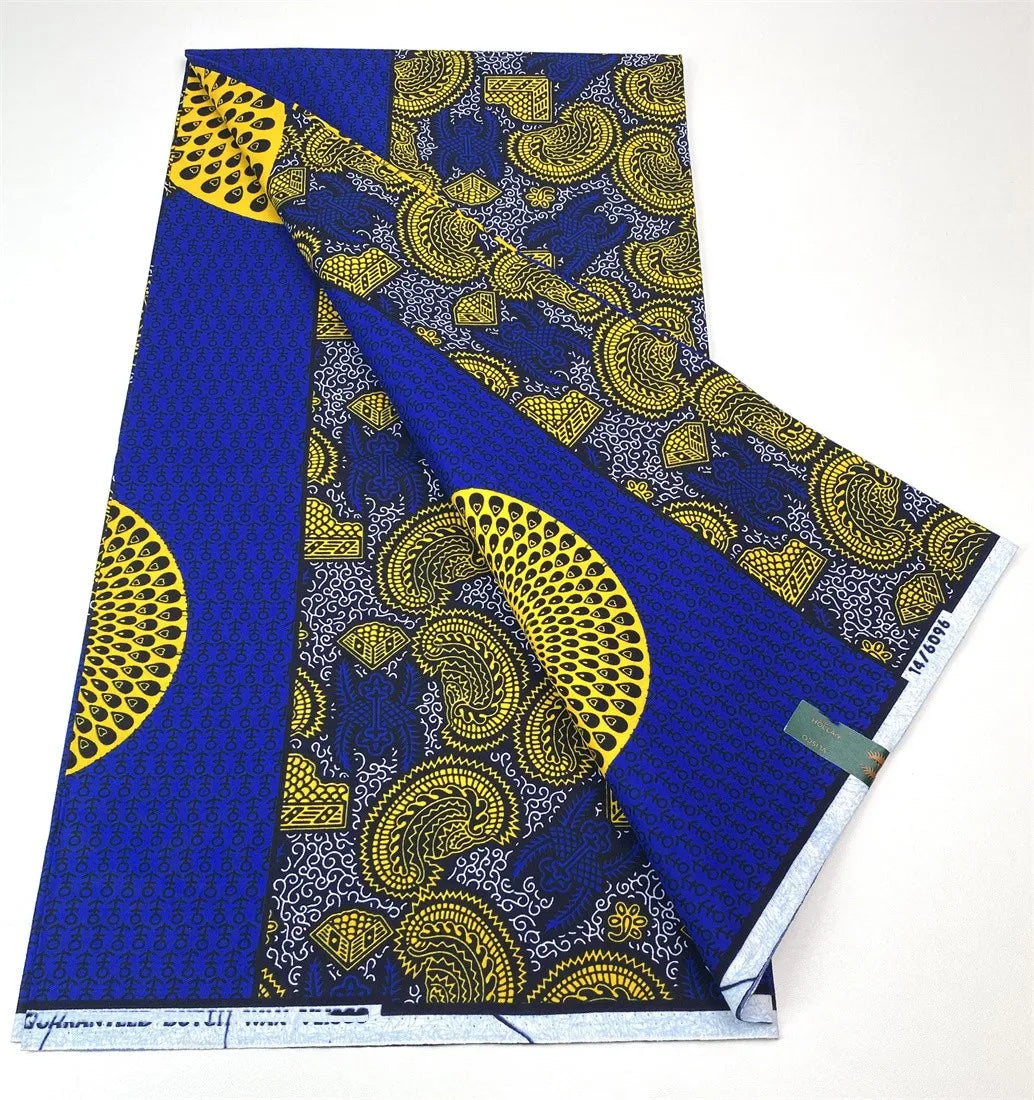 Latest Style Ankara Wax Print Fabric - 100% Cotton High Quality Soft African Real Wax Material