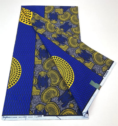 Latest Style Ankara Wax Print Fabric - 100% Cotton High Quality Soft African Real Wax Material