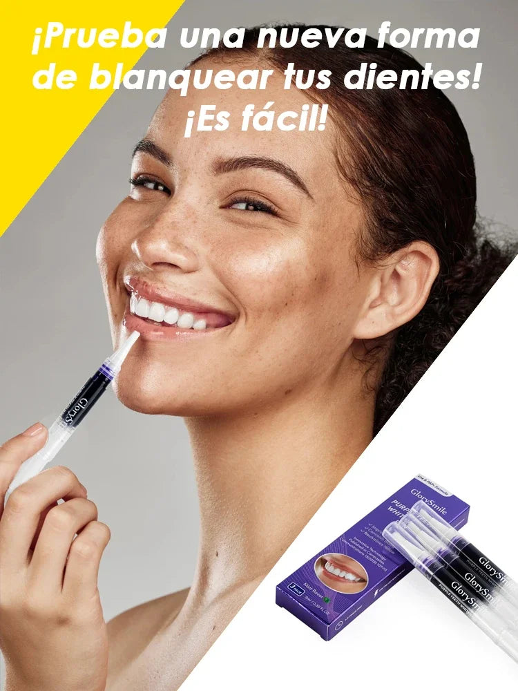 Purple Teeth Whitening Pen - Stain Removal Toothpaste Treatment for a Brighter Smile & Fresh Oral Care