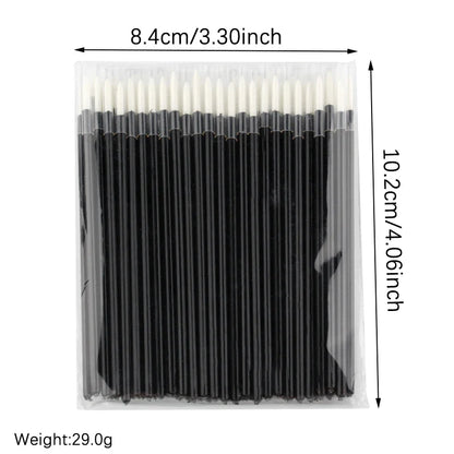 50Pcs Disposable Eyeliner Makeup Brushes - Eye Shadow & Eyeliner Wands for Lash Extensions and Beauty Tools