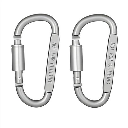 2-6PCS Aluminum Carabiner Set - Tactical EDC Keychain Clips for Camping, Hiking, Survival & Outdoor Gear