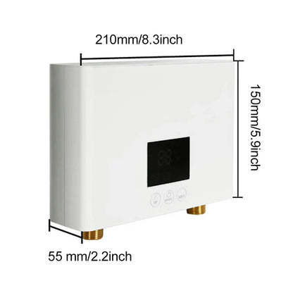 110V/220V Instant Water Heater 3000W/5500W | Wall-Mounted Electric Shower Heater for Bathroom & Kitchen Hot Water