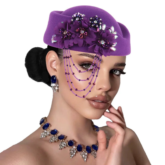 African Turban Headtie Hat - Floral Soft Head Wrap for Women, Church, Party & Casual Wear