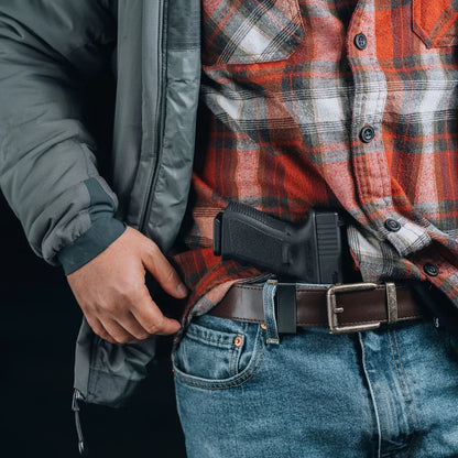 Ambidextrous IWB Gun Holster - Universal 9mm Concealed Inside Waistband Carry for Glock 17 19 26 Tactical Pistols