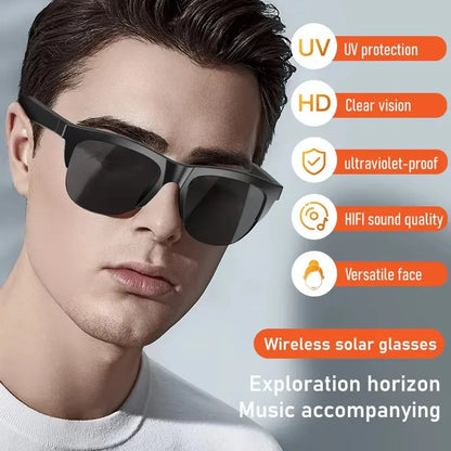 Smart Bluetooth V5.3 Sunglasses with HIFI Headphones – Outdoor Sports UV Glasses for Men & Women