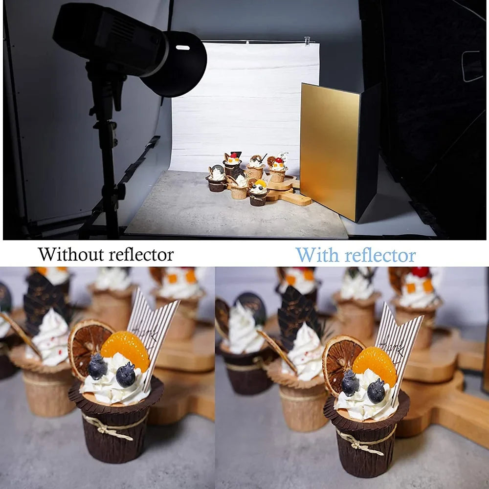 Selens Folding Photography Reflector – Thick Cardboard Paper Board for Camera Photo Shooting and Photography Props