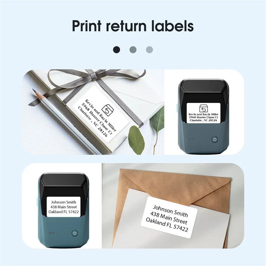Niimbot B1 Mini Portable Thermal Printer – Self-Adhesive Label Maker, Pocket Printer, Bluetooth Labeling Machine