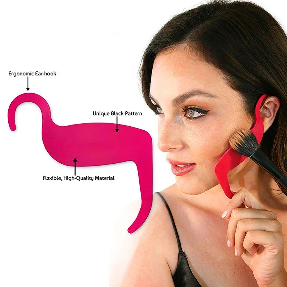 Eyeliner Cards & Contour Stencils - Face, Cheek, Nose Makeup Model & Eyebrow Shaper Tools for Beauty Accessories