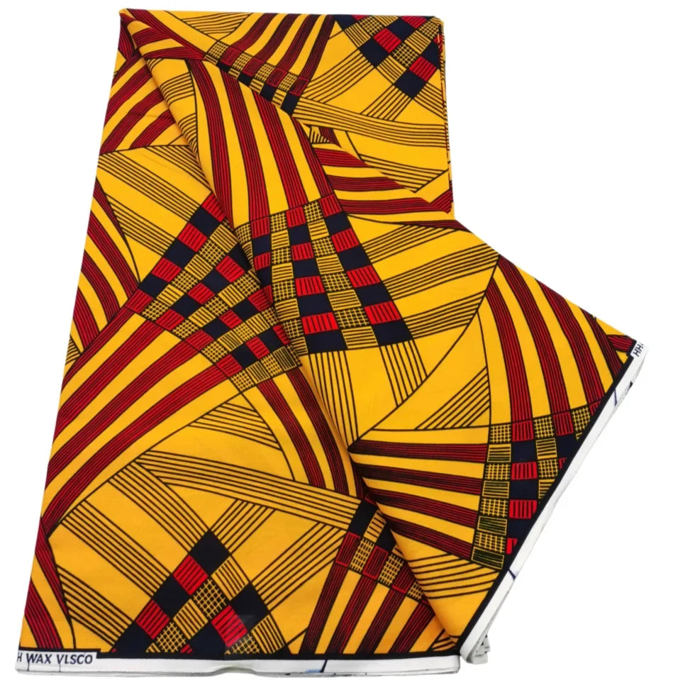 2026 African Real Wax Print Fabric - High Quality Ankara Pagne ABC