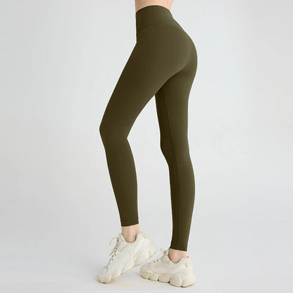 Naked Feeling Yoga Leggings for Women – High-Waisted Hip Lifting Fitness, Running & Cycling Pants