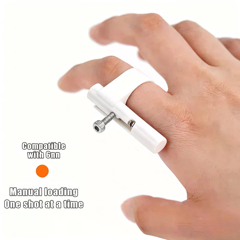 Finger Ring Decompression Toy Keychain – Launcher Model Keyring for Boys, Kids Stress Relief Gift