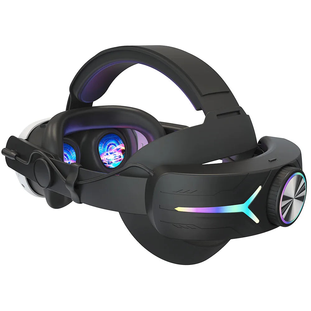 8000mAh Battery Head Strap for Meta Oculus Quest 3/3S – Charging Headset VR RGB Elite Accessories