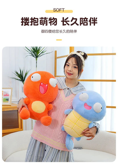 23cm Cute Pokemon Plush Toys — Pikachu, Charizard & Squirtle Soft Sleeping Pillow Dolls, Christmas Gift