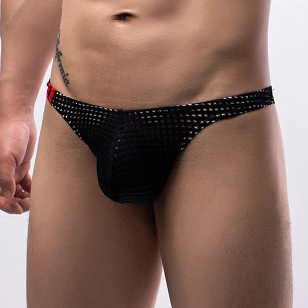Men’s Ultra-Thin Breathable Underwear – Soft High Elastic Low Waist U-Convex Sexy Briefs Panties Comfort Fit