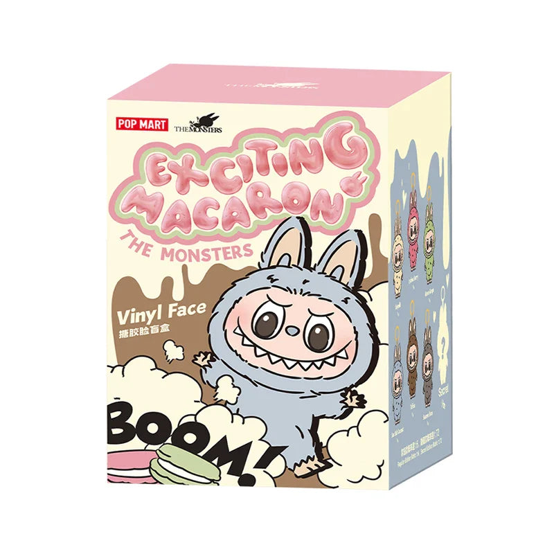 Labubu Macaroon Sit Party Vinyl Face Blind Box – 1st & 2nd Generation Plush Doll Decorative Gift Surprise
