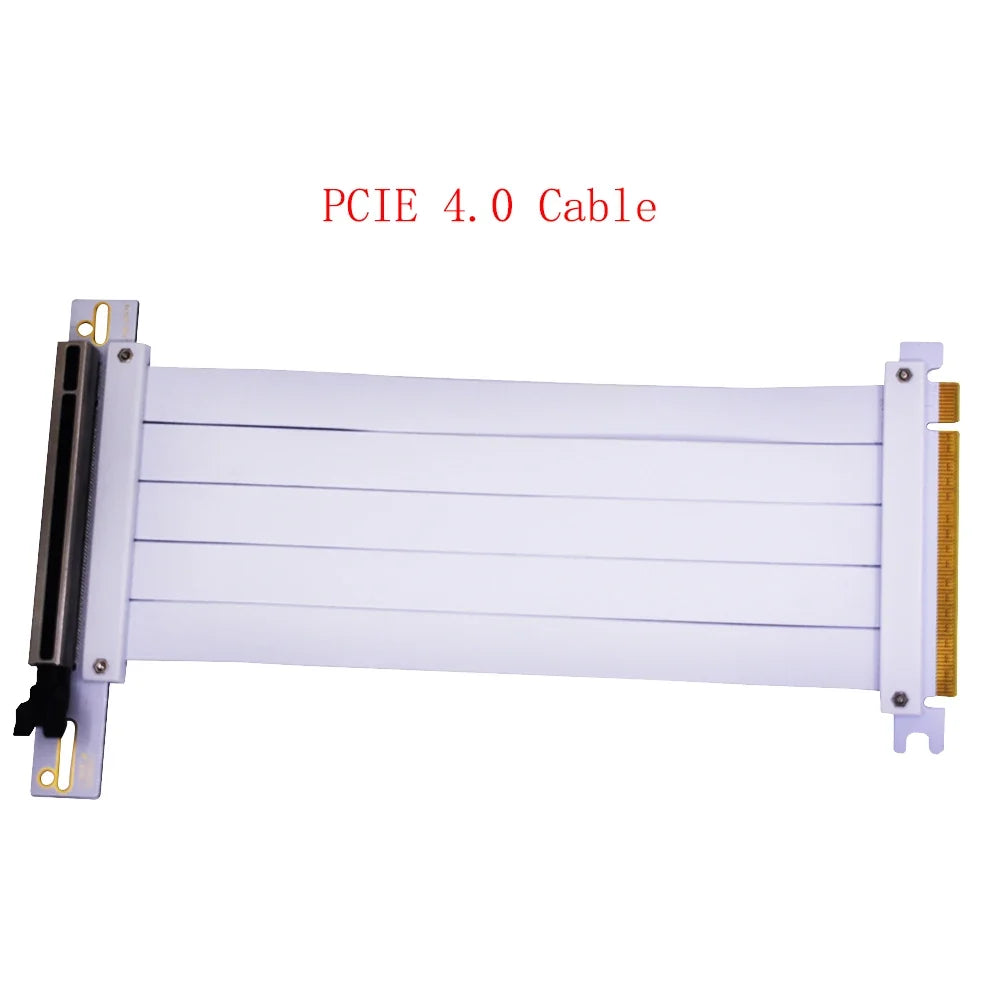 TISHRIC PCIe X16 Extension Cable - Shielded PCIe 4.0/3.0 Graphics Card Riser Cord