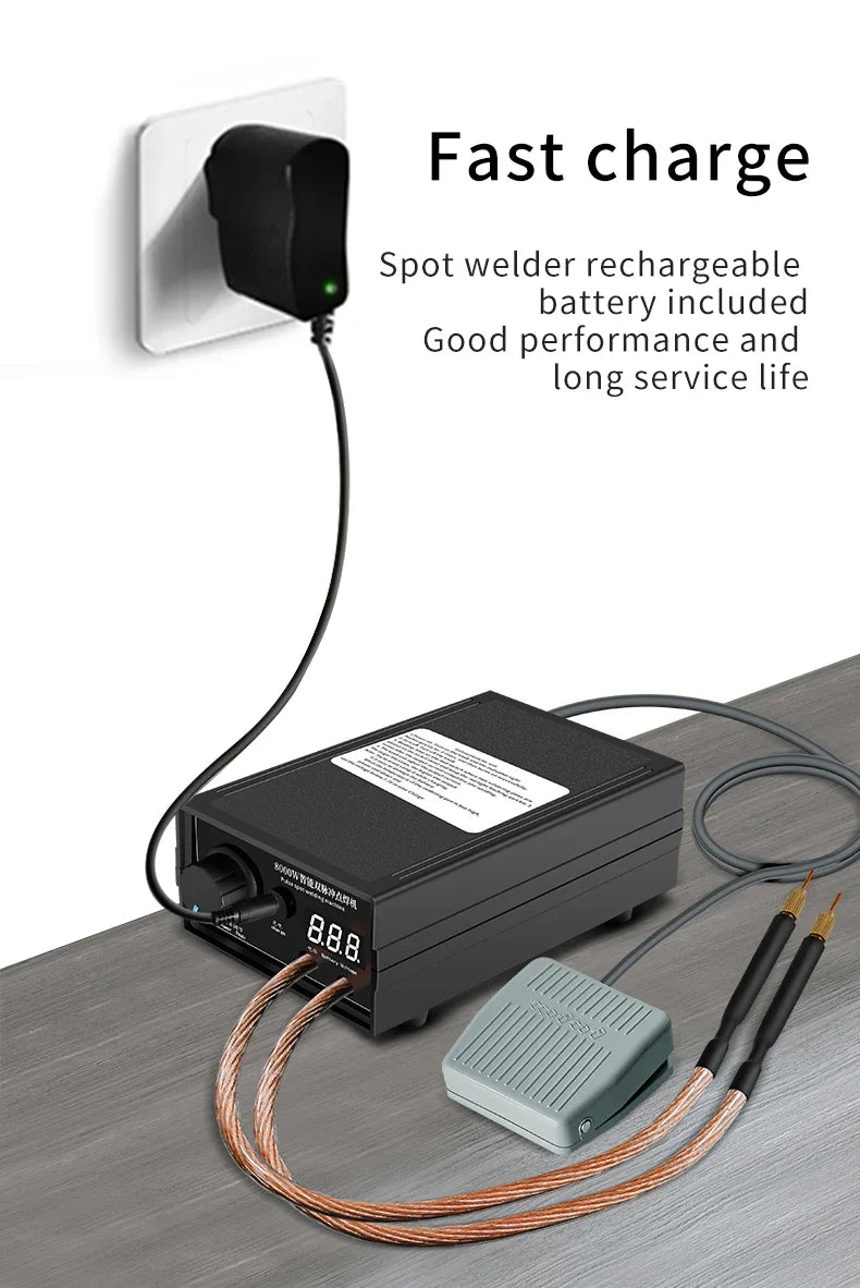 8000W Mini Spot Welder Kit – DIY 18650 Battery Pack Welding Machine with Pen for 0.15mm Nickel Strip