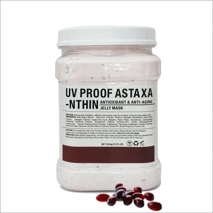 650g Arbutin Rose Jelly Mask Powder – DIY Hydrojelly Peel-Off Mask with Vitamin C, Hyaluronic Acid & 24K Gold for Skin Care