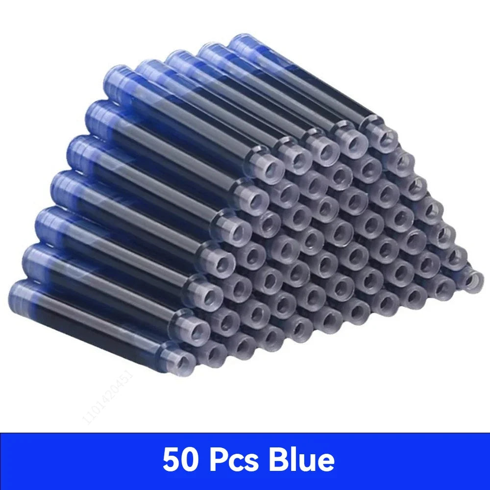 Colorful Fountain Pen Ink Cartridges - 12-60PCS 3.4mm Ink Sac Refills for Drawing, School & Office Writing Supplies