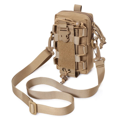 Molle EDC Pouch – Water Bottle & Canteen Carrier, Outdoor Sports Phone Holder, Camping & Hiking Waist Bag