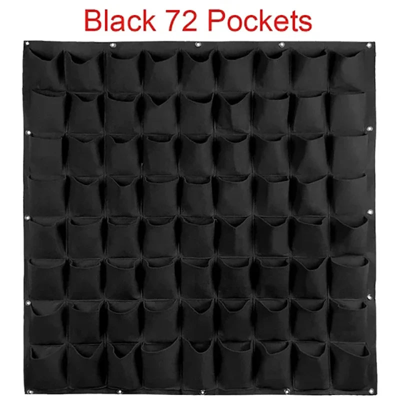 Wall Hanging Planting Bag – Multi-Pocket Vertical Garden Planter for Vegetables, Flowers, and Bonsai