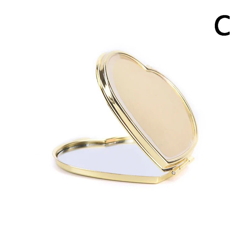 Foldable Mini Square Makeup Mirror - Double-Sided Compact Pocket Vanity Mirror