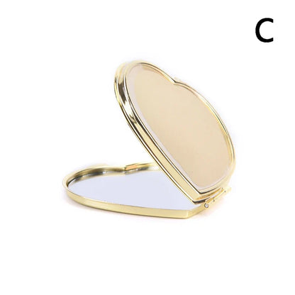Foldable Mini Square Makeup Mirror - Double-Sided Compact Pocket Vanity Mirror