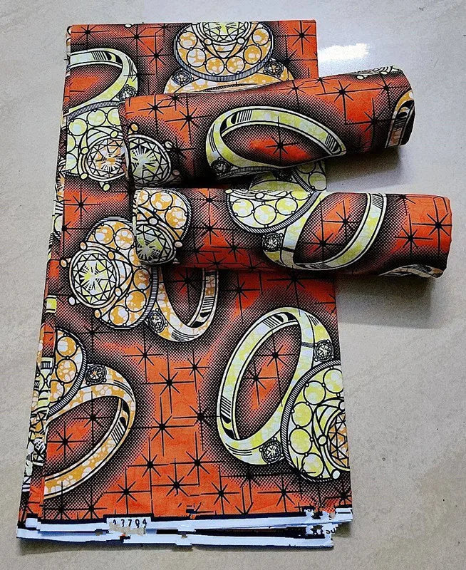 African Ankara Wax Print Fabric - 100% Cotton Batik Patchwork Sewing Material for Dresses & Crafts