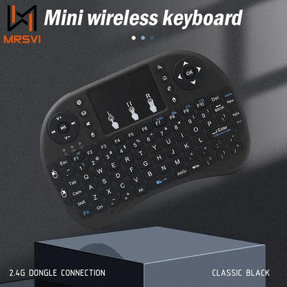 MRSVI I8 Mini Wireless Keyboard - 2.4G Air Mouse Remote with Touchpad for Android TV Box, PC & Smart TV
