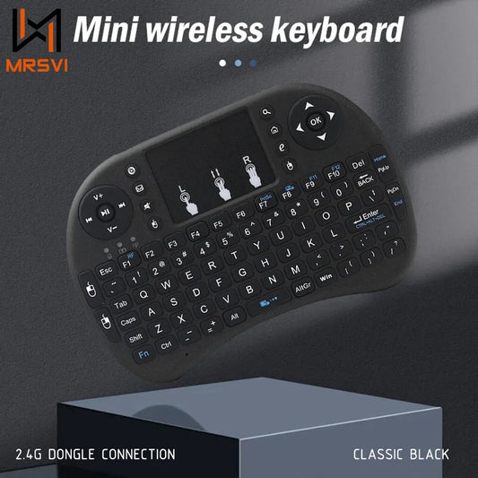 MRSVI I8 Mini Wireless Keyboard - 2.4G Air Mouse Remote with Touchpad for Android TV Box, PC & Smart TV