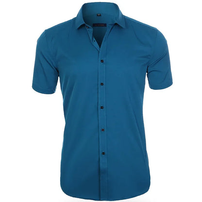 Men’s Slim Fit Dress Shirt - Long Sleeve Business Casual Formal Shirt for Spring Office & Elegant Wear