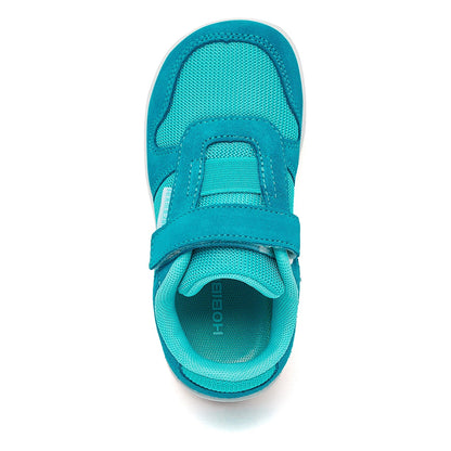 HOBIBEAR Kids Wide Toe Barefoot Shoes – Minimalist Hook & Loop Sneakers, Lightweight Artificial Leather Mesh for Little & Big Kids