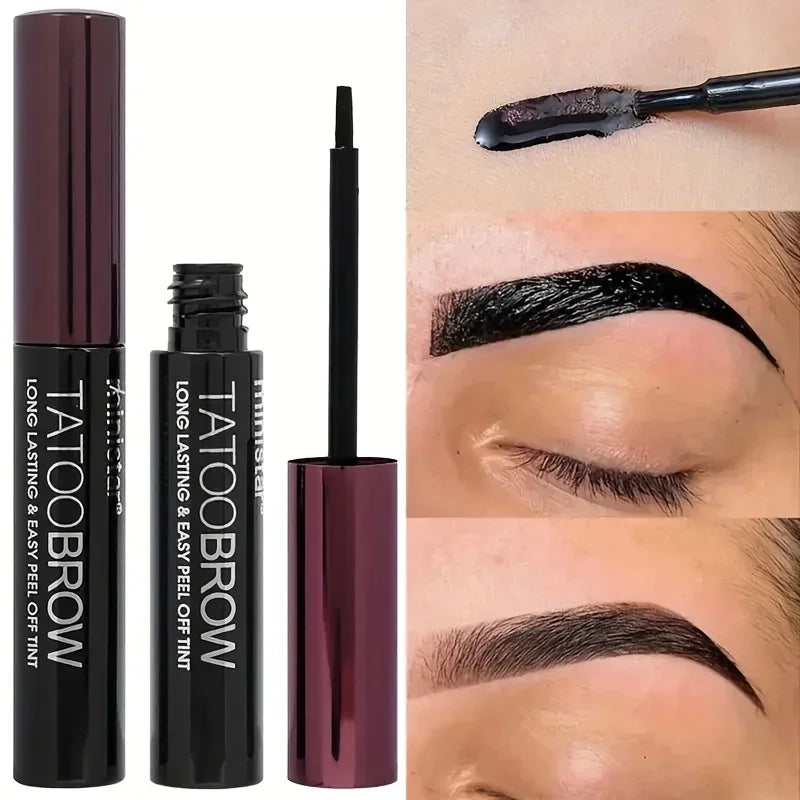 Tattoo Peel Off Eyebrow Gel Tint – Semi-Permanent, Waterproof, Transfer-Proof for Fuller, Defined Brows