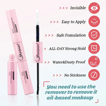 DIY Eyelash Extension Kit — 200 PCS Cluster Lashes with Lash Bond, Seal & Glue Accessories for Makeup Application