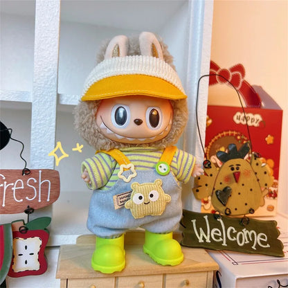 Labubu Outfit for 15cm Doll – Stylish Sports & Leisure Suit, Labubu Clothing Accessories (No Shoes)
