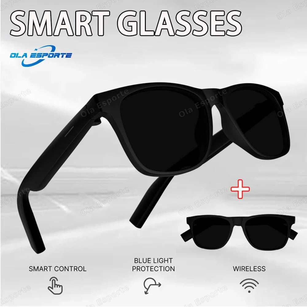Ola Esporte Smart Glasses — Bluetooth Call Sunglasses, Multi-Functional Anti-Blue Light Wireless Headset for Men and Women