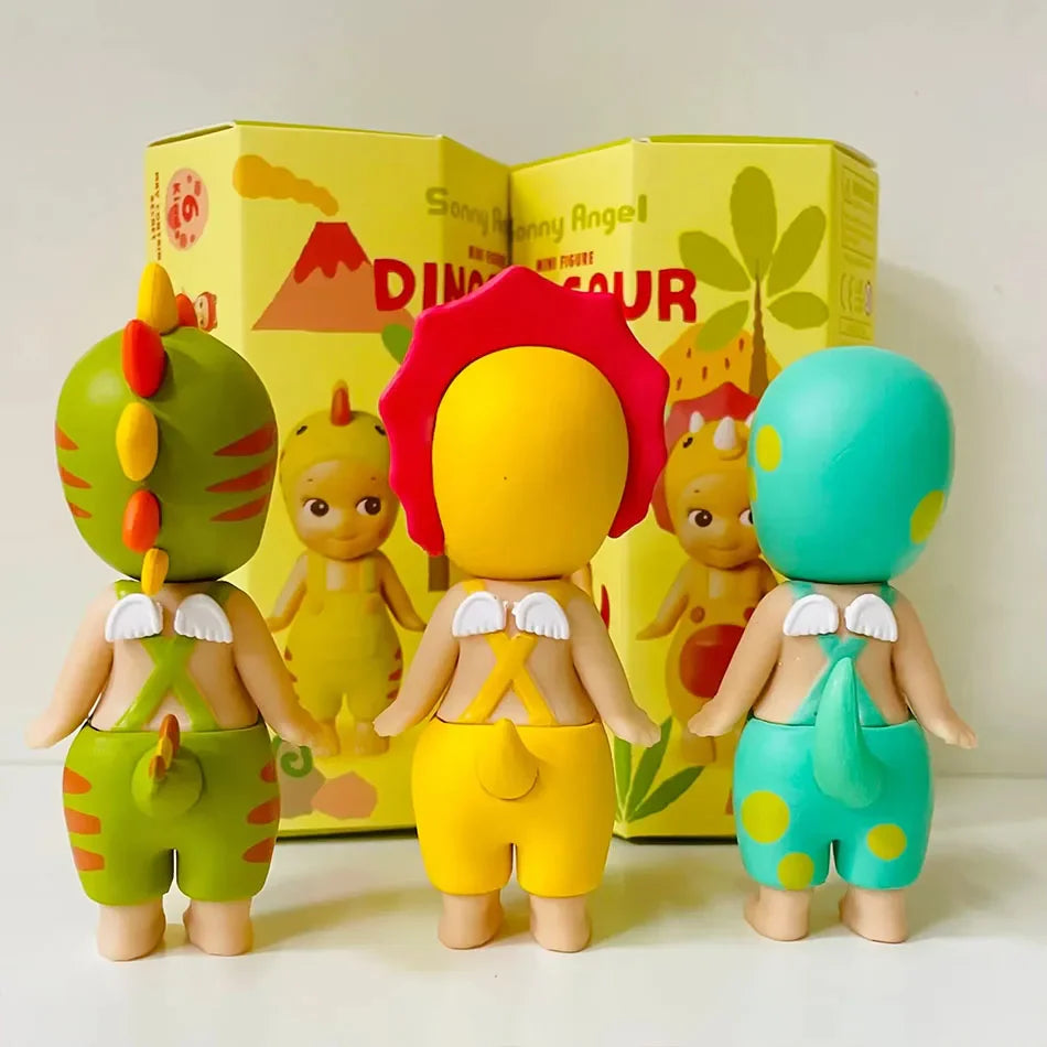 Sonny Angel Dinosaur Series – Cute Hippers Harvest Hippie Doll, Trendy Car Phone Ornament & Children's Toy Gift